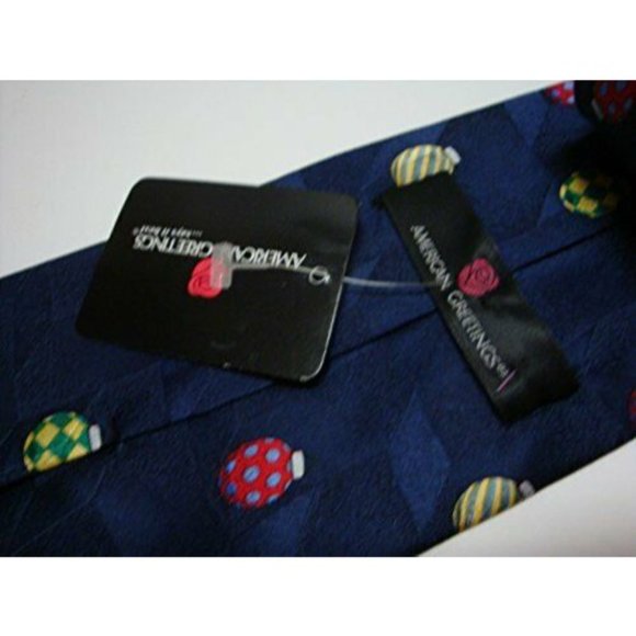 NWT American Greetings 100% Silk Neck Tie Novelty NeckTie‎ 2002 Santa Christmas - Picture 9 of 9